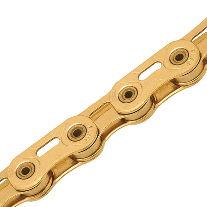 KMC, XSL-Flat12 Super Light Wax, Chain, Speed: 12, 5.2mm, Links: 126, Ti-Gold