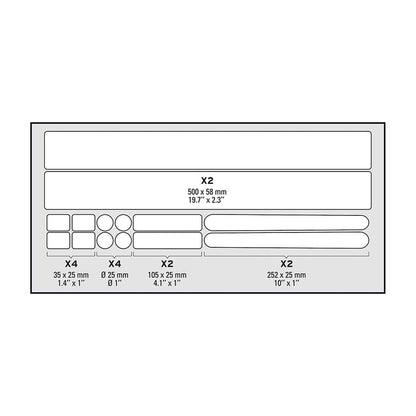 Zéfal, Skin Armor, Frame protection, M, (12 Stickers)