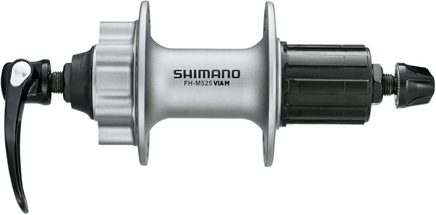 Shimano Deore FH-M525 rear hub, 6 holes, Shimano HG, silver