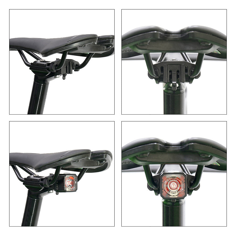 CatEye, RM-3 Saddle rail bracket, Fits Nano60, VIZ 100/150 I and II, vVIZ100, Rapid Mini and Micro