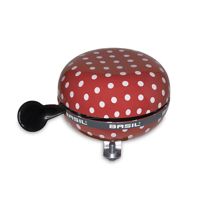 Basil, Polka Dot, Bell, 80mm, Red