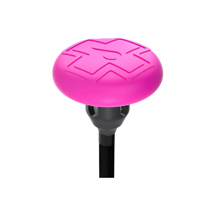 Muc-Off, Tubeless Tag Holder & 44mm Valve Kit, Black/Pink