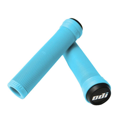 ODI, Soft Longneck (Flangeless), Grips, 135mm, Aqua Blue