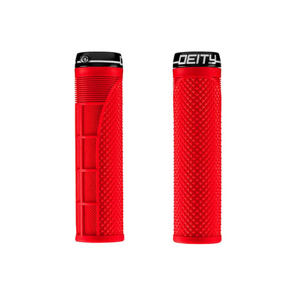 Deity, Megattack, Grips, 140mm, Red, Pair