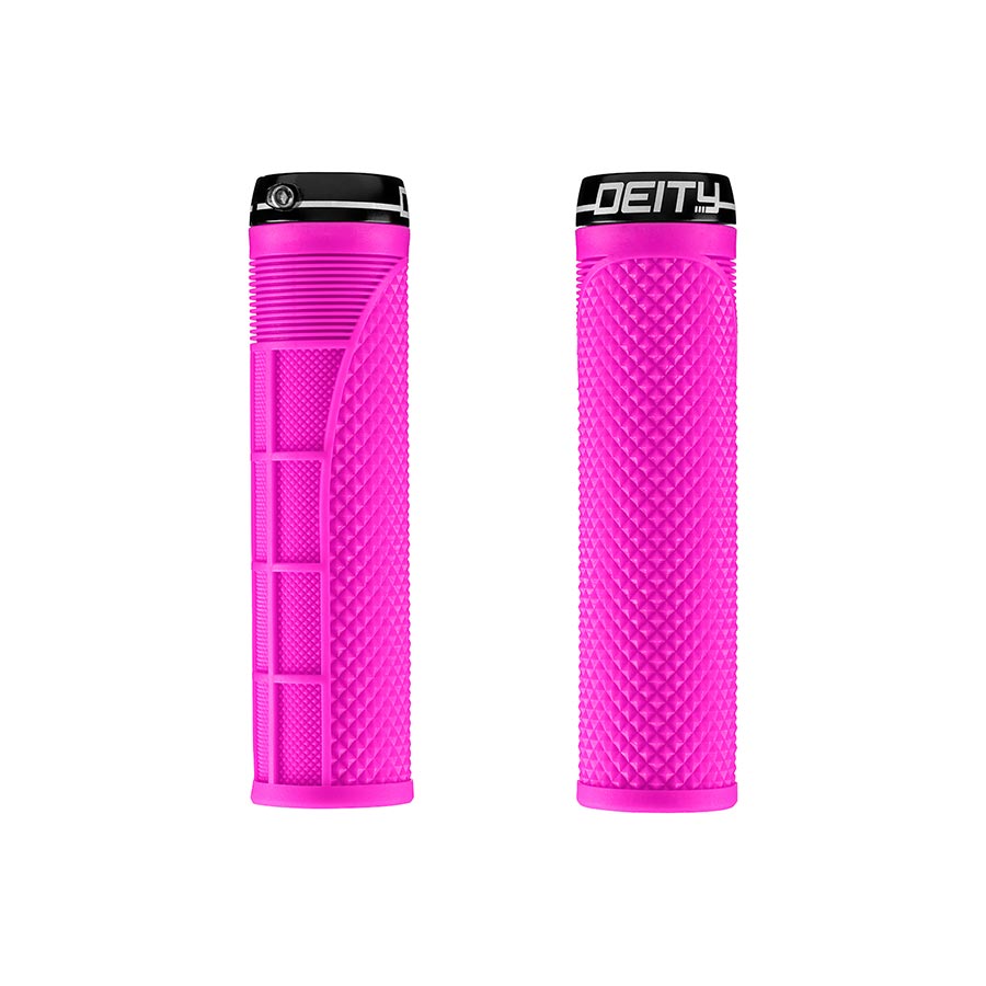 Deity, Megattack, Grips, 140mm, Pink, Pair