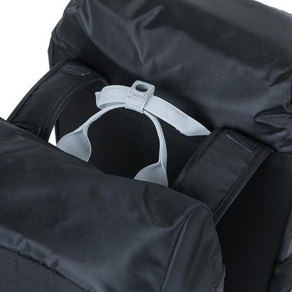 Basil, Miles Double Bag, Pannier, 34L, Black/Lime
