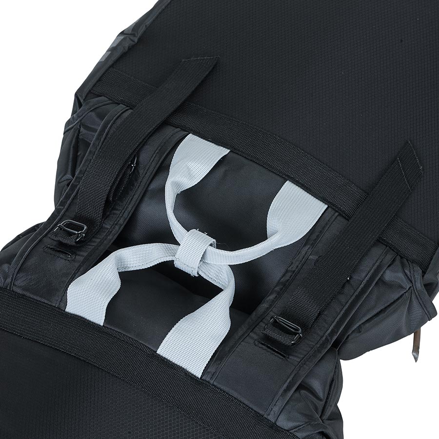 Basil, Miles Double Bag, Pannier, 34L, Black/Lime
