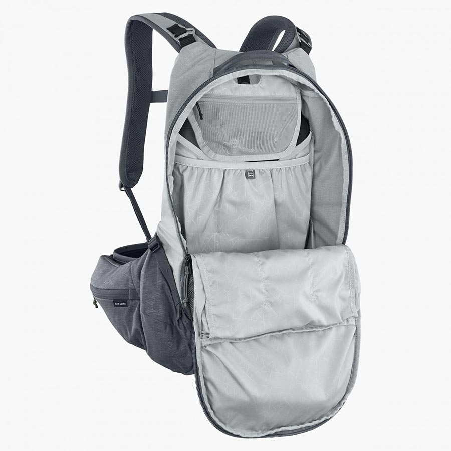 EVOC, Trail Pro 16, Protector backpack, 16L, Stone/Carbon Grey, SM