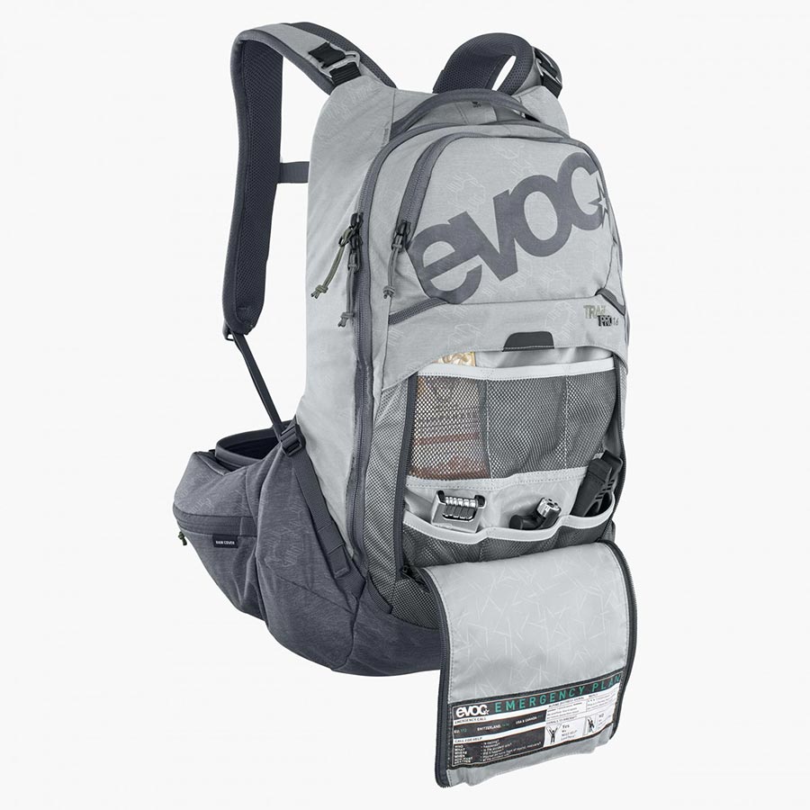 EVOC, Trail Pro 16, Protector backpack, 16L, Stone/Carbon Grey, SM