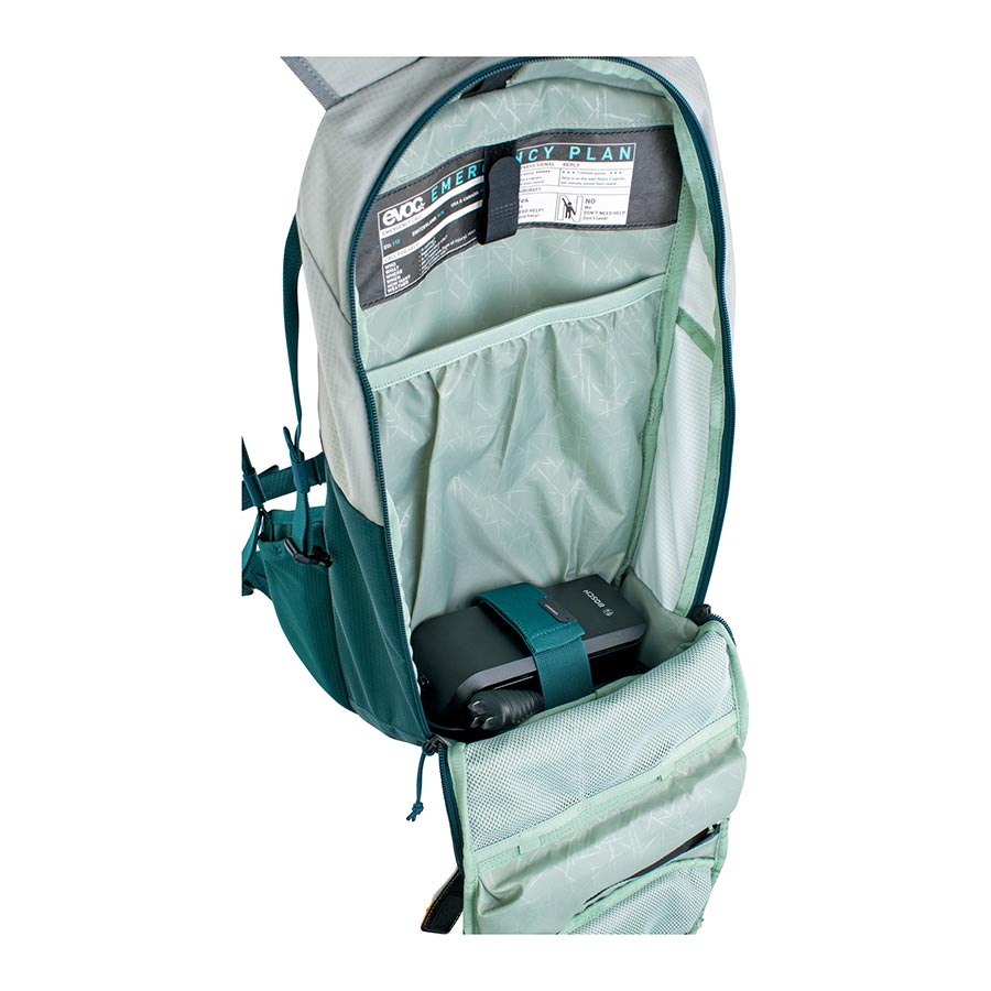 EVOC, E-Ride 12, Hydration Bag, Volume: 12L, Bladder: Not included, Stone/Petrol