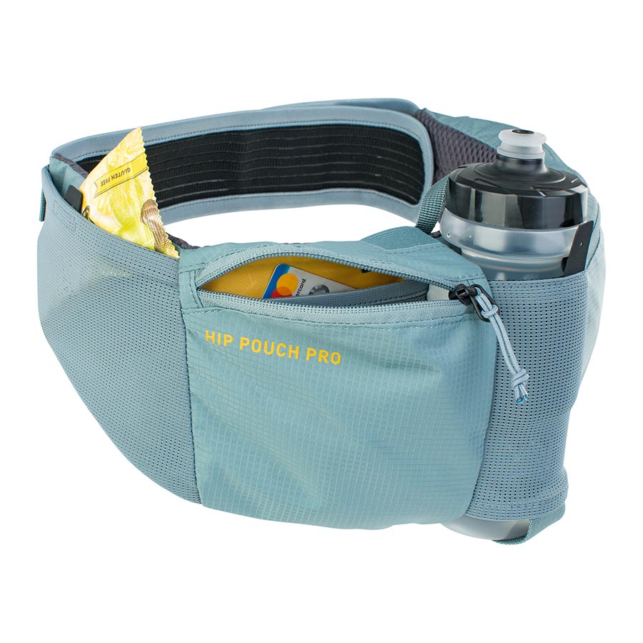 EVOC, Hip Pouch Pro + Drink Bottle, Hip Pack, 1.5L, Water Bottle, Steel