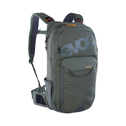 EVOC, Stage 12, Hydration Bag, Volume: 12L, Bladder: Not included, Dark Olive
