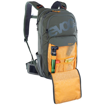 EVOC, Stage 12, Hydration Bag, Volume: 12L, Bladder: Not included, Dark Olive