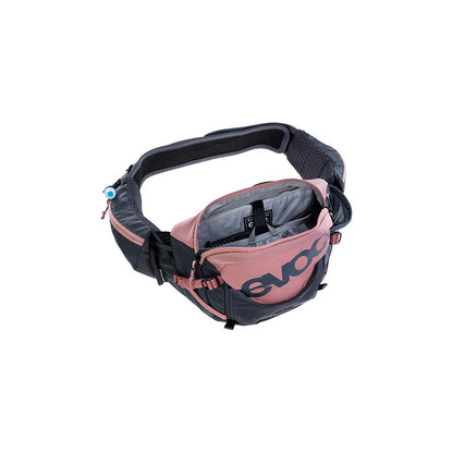EVOC, Hip Pack Pro 3 +1.5L, Hip Pack, 3L, Bladder included (1.5L), Dusty Pink/Carbon Grey