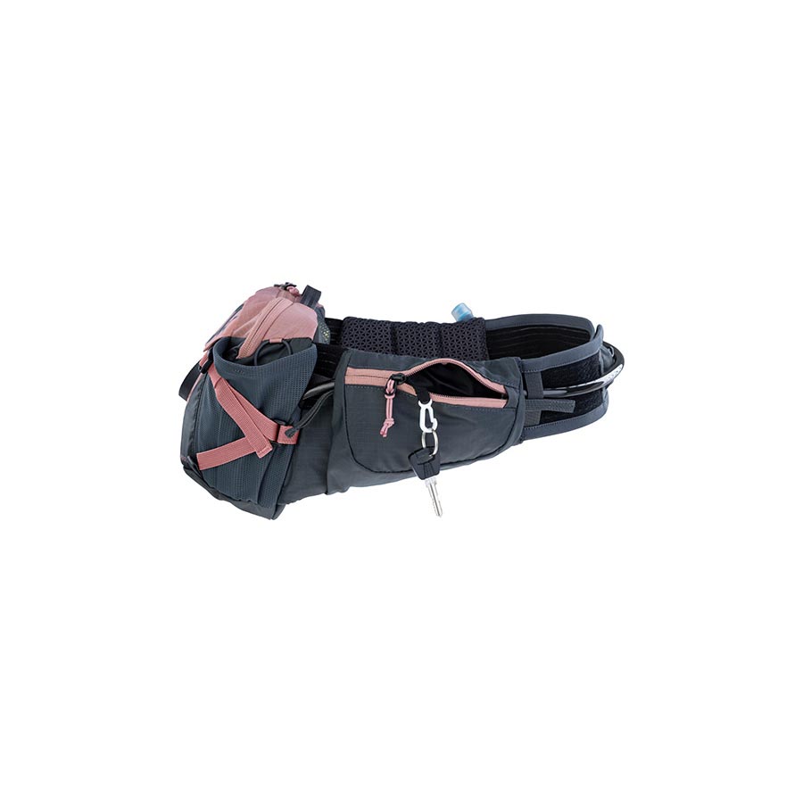 EVOC, Hip Pack Pro 3 +1.5L, Hip Pack, 3L, Bladder included (1.5L), Dusty Pink/Carbon Grey