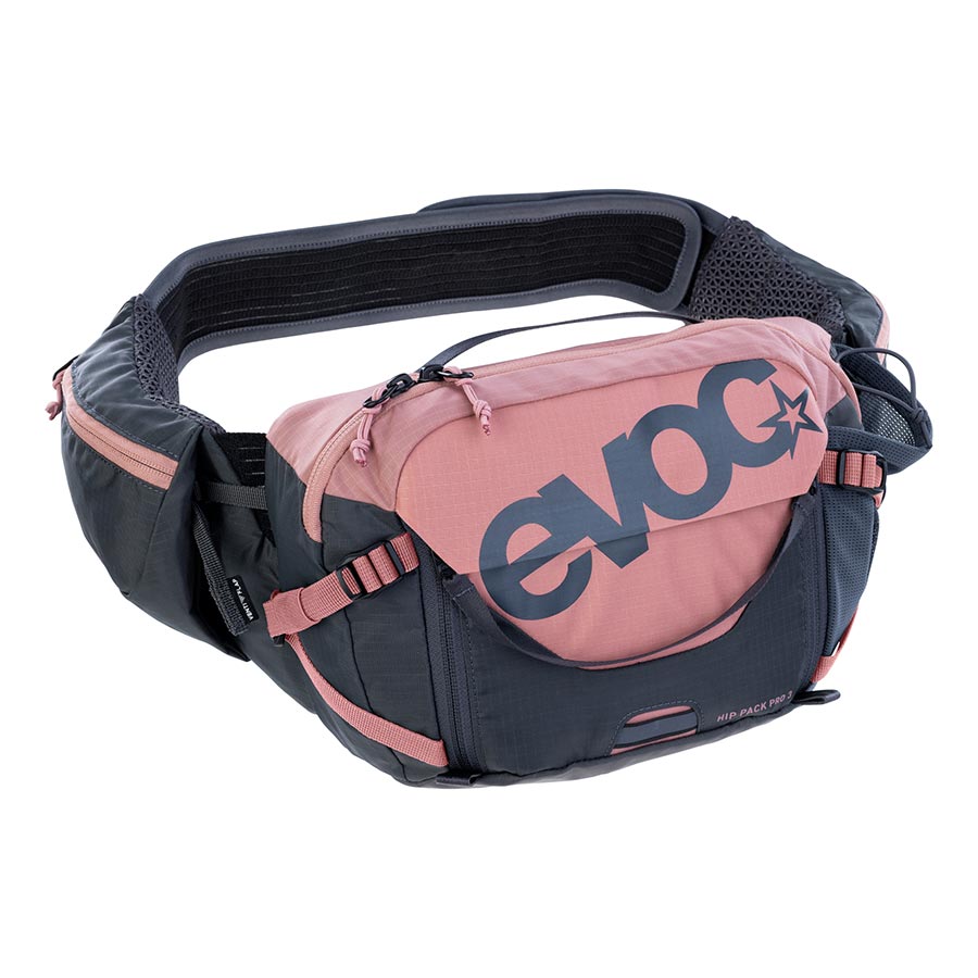 EVOC, Hip Pack Pro 3, Hip Pack, 3L, Bladder not included, Dusty Pink/Carbon Grey