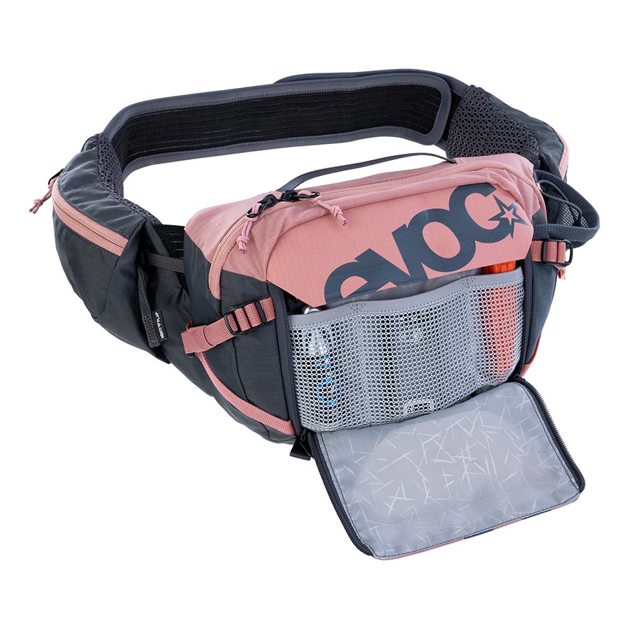 EVOC, Hip Pack Pro 3, Hip Pack, 3L, Bladder not included, Dusty Pink/Carbon Grey