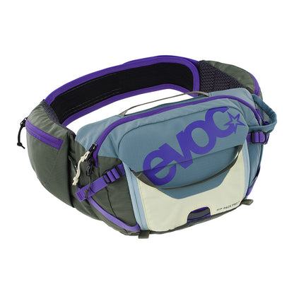 EVOC, Hip Pack Pro 3, Hip Pack, 3L, No, Steel/Violet/Dark Olive