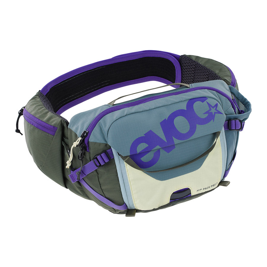 EVOC, Hip Pack Pro 3, Hip Pack, 3L, No, Steel/Violet/Dark Olive