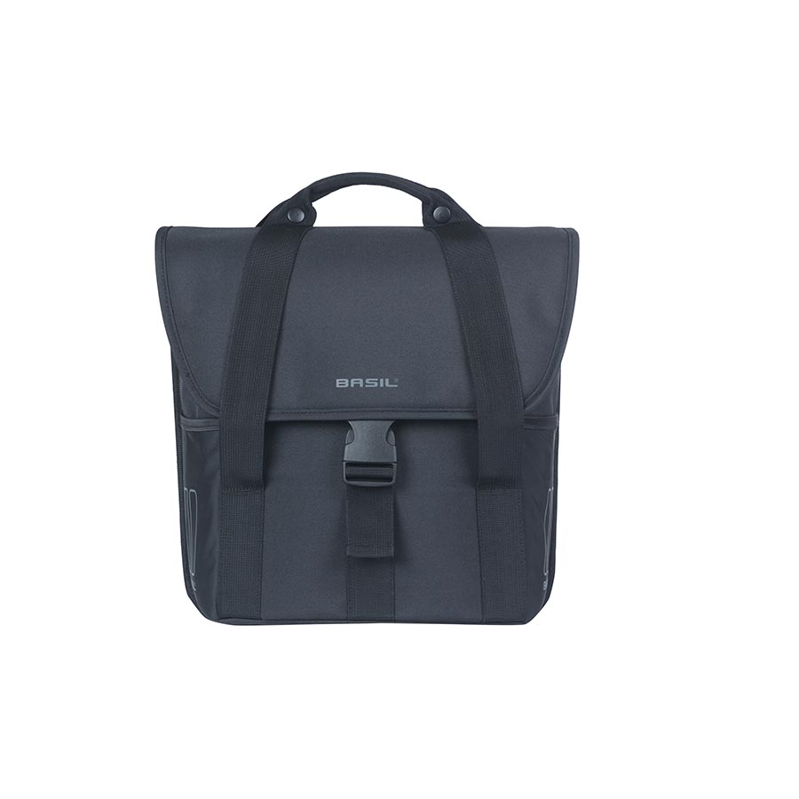Basil, Go Simple, Pannier, 16L, Black
