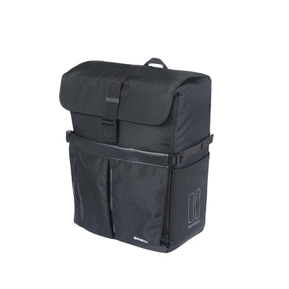 Basil, Move Simple, MIK Studs, Pannier, 15L, Black