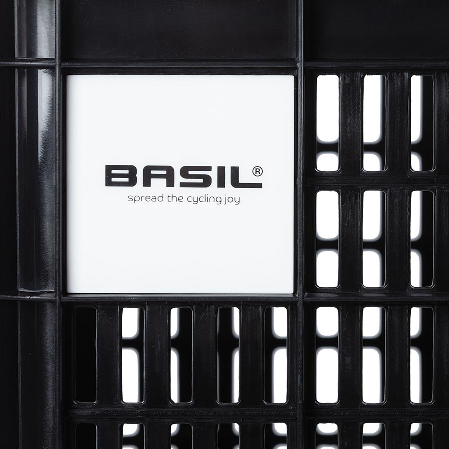 Basil, Bicycle Crate L, Basket, MIK, Black