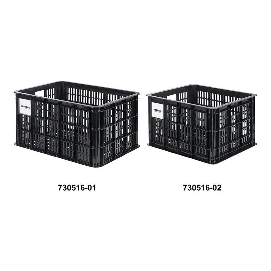 Basil, Bicycle Crate L, Basket, MIK, Black