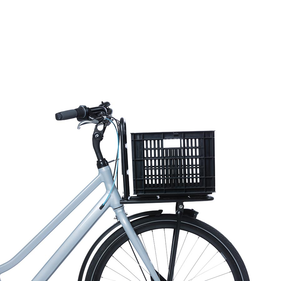 Basil, Bicycle Crate M, Basket, MIK, Black