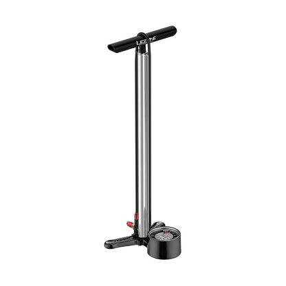 Lezyne, CNC Floor Drive 3.5", Floor Pump, ABS-1 Pro Chuck, 220psi, Silver