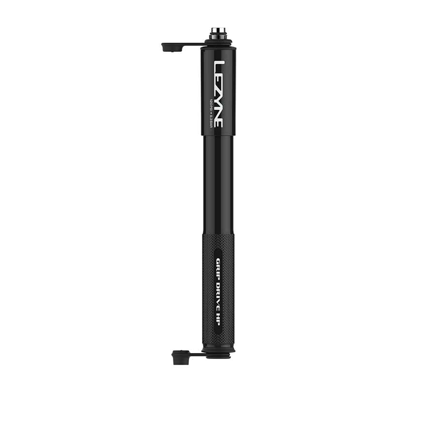 Lezyne, Grip Drive HP, Pump, ABS Flip Chuck, 120PSI, Black, 203mm