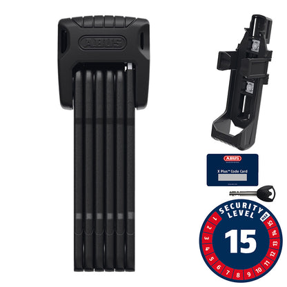 Abus, Bordo Granit XPlus 6500K, Folding Lock, Key, 5.5mm, 90cm, 2.95', SH, Black