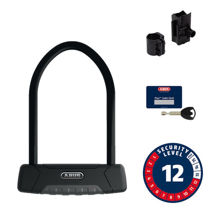 Abus, Granit Plus 470, U-Lock, Key, 12mm, 15.0cm x 23.0cm, 5.9" x 9", USH, Black