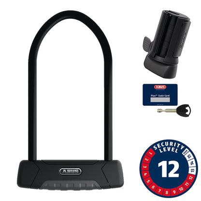 Abus, Granit Plus 470, U-Lock, Key, 12mm, 15.0cm x 30.0cm, 5.9" x 11.8", SH B, Black