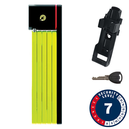 Abus, Bordo uGrip 5700 SH, Folding Lock, Key, 80cm, 2.6', 5mm, Green
