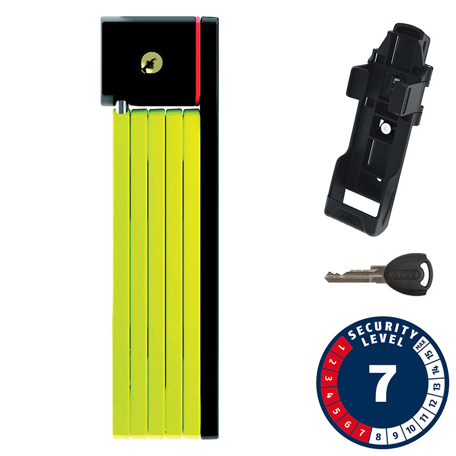 Abus, Bordo uGrip 5700 SH, Folding Lock, Key, 80cm, 2.6', 5mm, Green