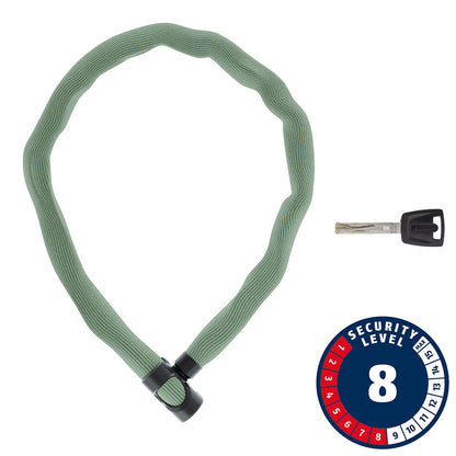 Abus, IVERA 7210K, Chain Lock, Key, 7mm, 85cm, 2.8', Bike Packing