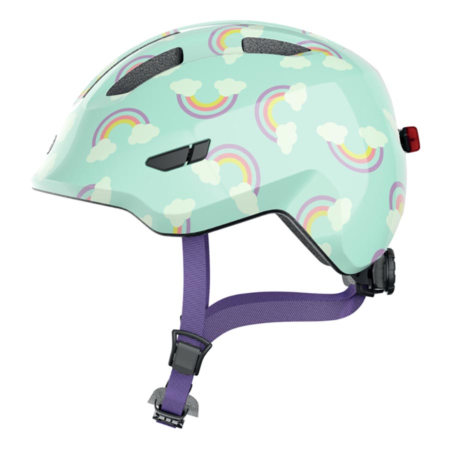 Abus, Smiley 3.0 LED, Helmet, Blue Rainbow, S, 45 - 50cm