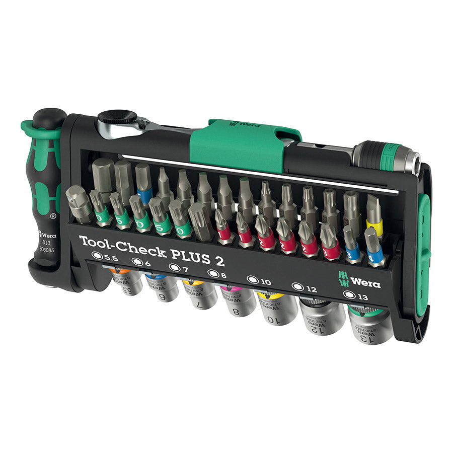 Wera, TOOL-CHECK PLUS 2, : Metric/Imperial, 1/4"