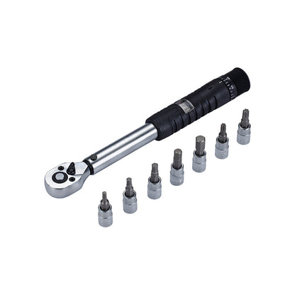 BBB Cycling, BTL-73 TorqueSet, Torque Wrench, Ratcheting: Yes, : 1/4", 2-14Nm, : 3,4,5,6,8mm Hex, T25, T30, Set