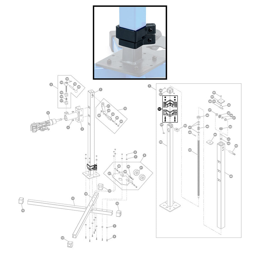 Park Tool, 3946.2A, Lower Bearing Assembly For PRS-30