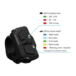 Interrupteur d'assistance gauche pour vélo électrique Shimano SW-EN600-L 22,2 mm