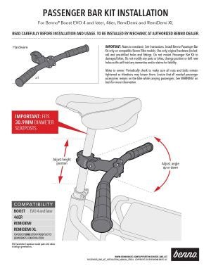 benno passenger bar kit