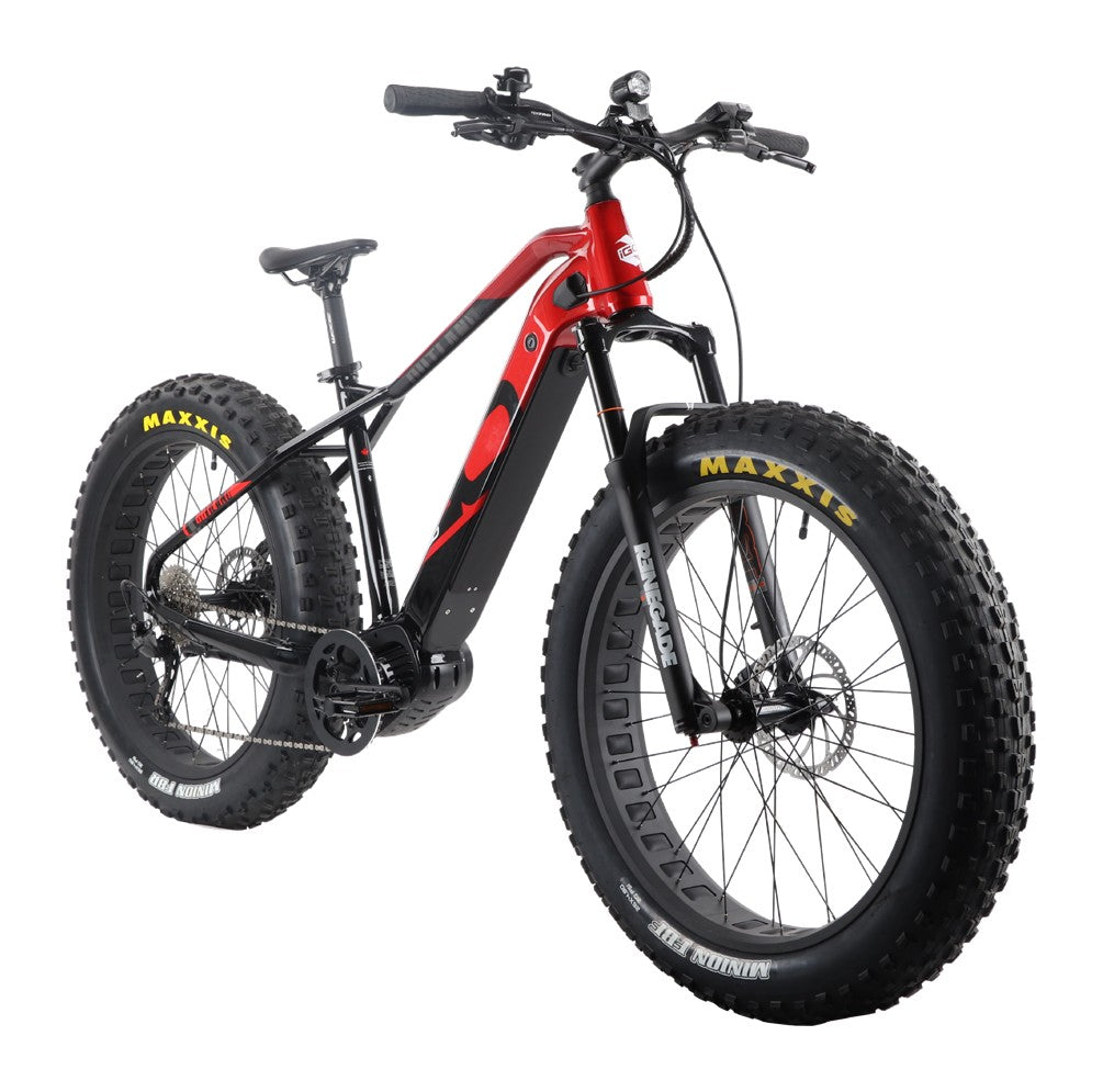 iGO Outland Torngat RS fat tire e-bike, three-quarter view