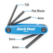 Park Tool, AWS-9.2, Jeu de tournevis pliants/clés hexagonales